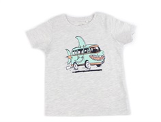 Name It light grey melange shark bus  t-shirt